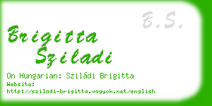 brigitta sziladi business card