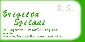 brigitta sziladi business card